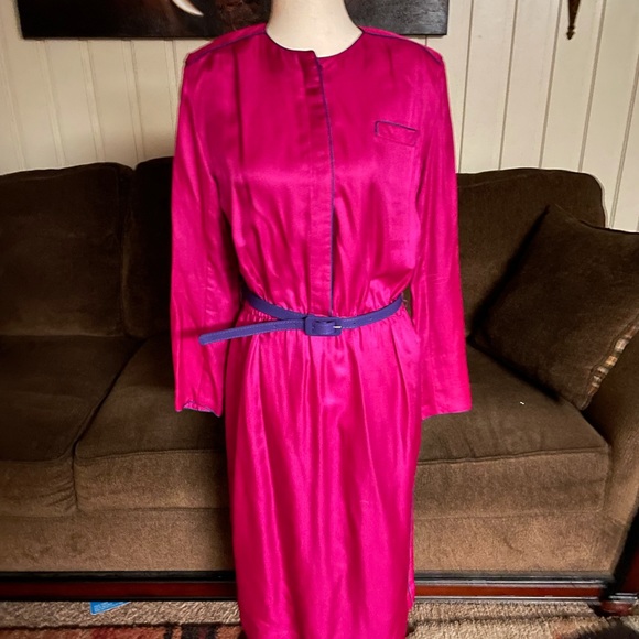 Margaret’s • Lubbock, T.X. • Vintage • 1950’s • Dress • Purple • Size 10 • Dress - Picture 1 of 10